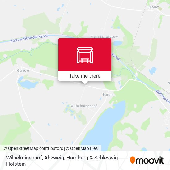 Wilhelminenhof, Abzweig map