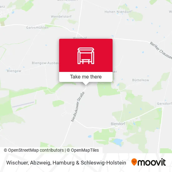 Карта Wischuer, Abzweig