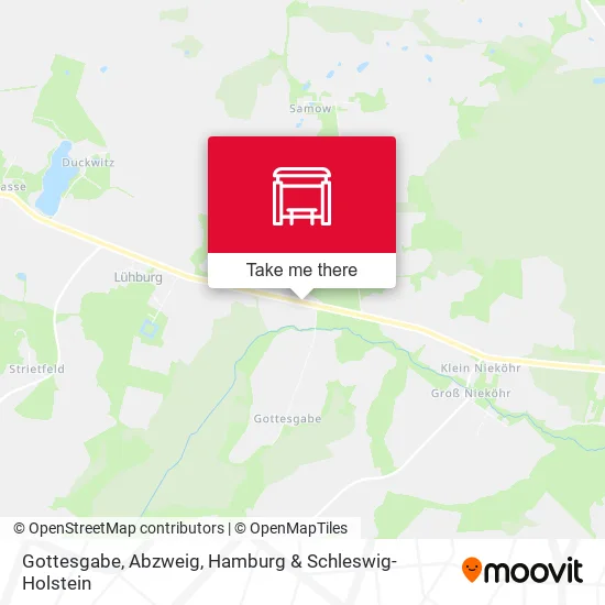 Карта Gottesgabe, Abzweig