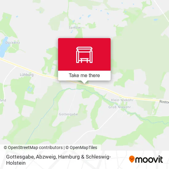 Карта Gottesgabe, Abzweig