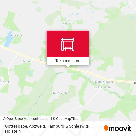 Карта Gottesgabe, Abzweig
