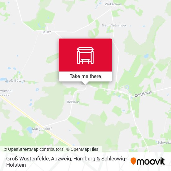 Groß Wüstenfelde, Abzweig map