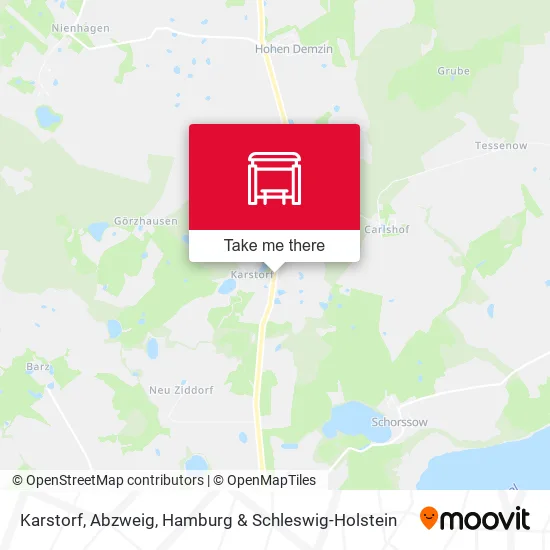 Карта Karstorf, Abzweig