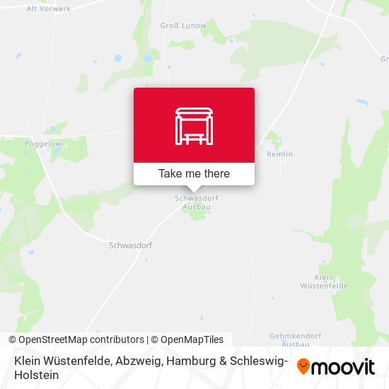 Klein Wüstenfelde, Abzweig map