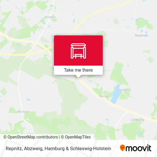 Карта Repnitz, Abzweig