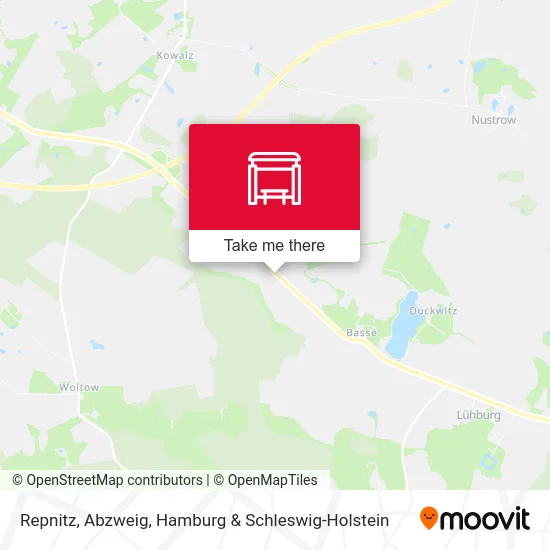 Карта Repnitz, Abzweig