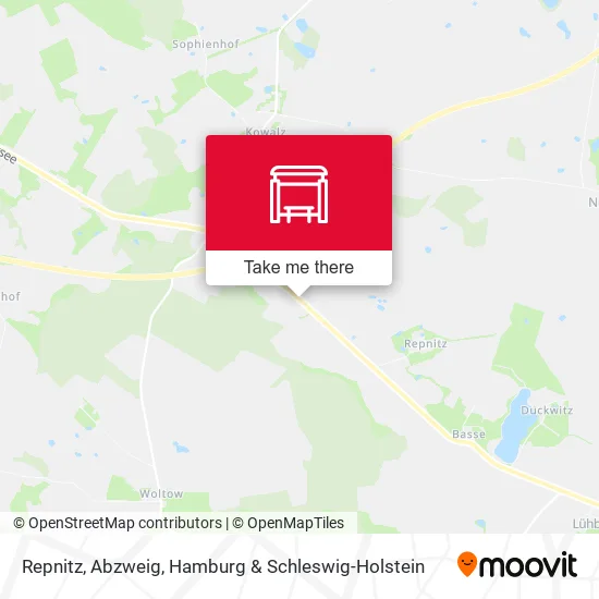 Карта Repnitz, Abzweig