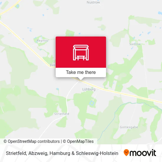 Карта Strietfeld, Abzweig