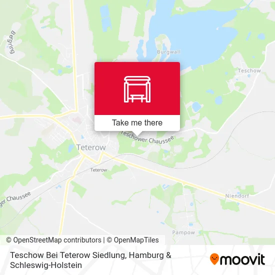 Карта Teschow Bei Teterow Siedlung