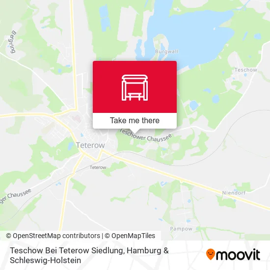 Карта Teschow Bei Teterow Siedlung