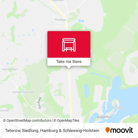 Карта Teterow, Siedlung