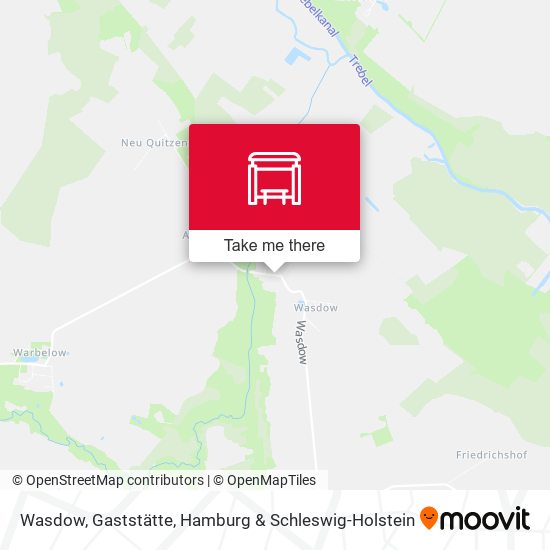 Wasdow, Gaststätte map
