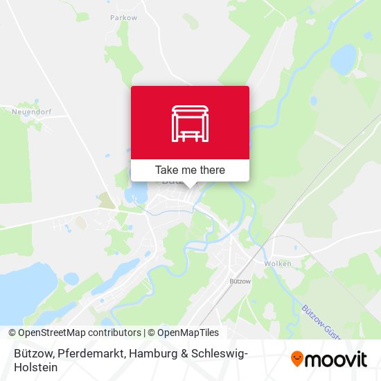 Bützow, Pferdemarkt map