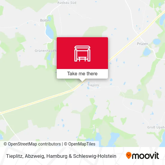 Карта Tieplitz, Abzweig