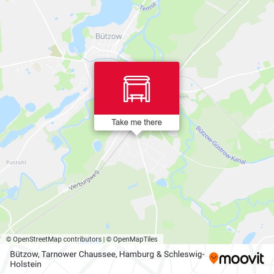 Bützow, Tarnower Chaussee map
