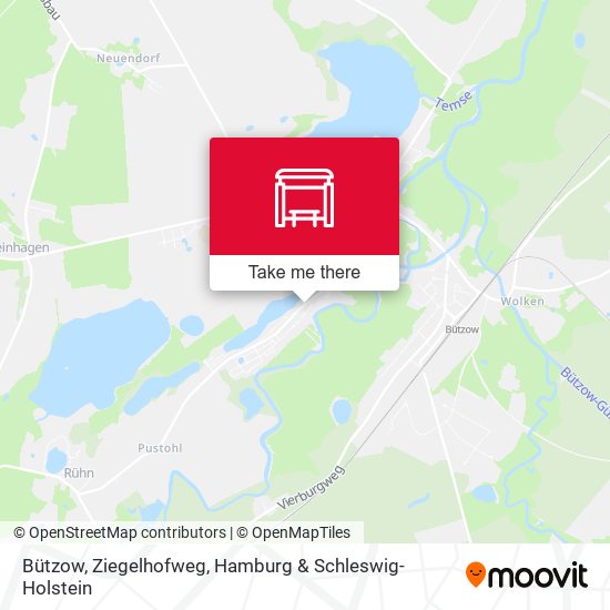 Bützow, Ziegelhofweg map