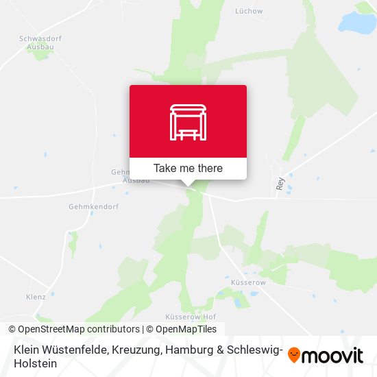 Klein Wüstenfelde, Kreuzung map