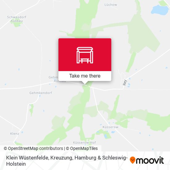 Klein Wüstenfelde, Kreuzung map