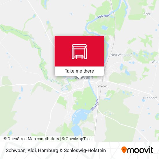 Schwaan, Aldi map