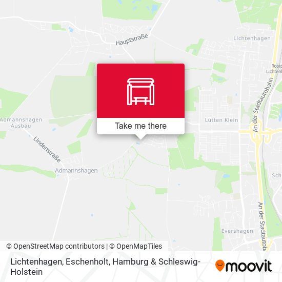 Lichtenhagen, Eschenholt map
