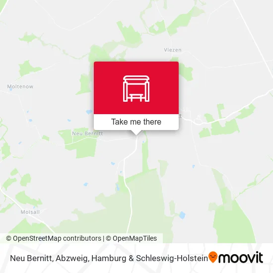 Карта Neu Bernitt, Abzweig