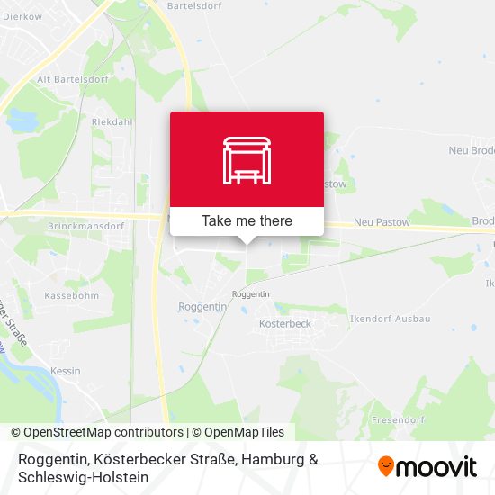 Roggentin, Kösterbecker Straße map
