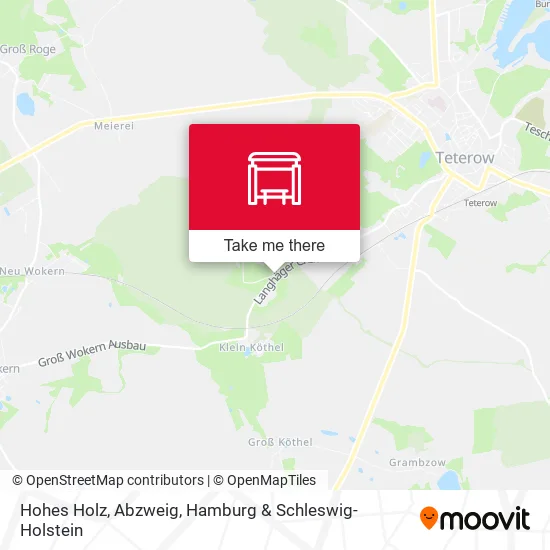 Карта Hohes Holz, Abzweig
