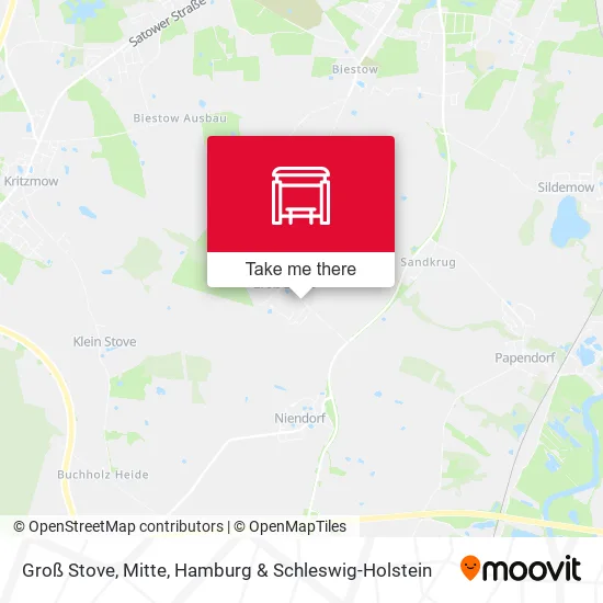 Карта Groß Stove, Mitte