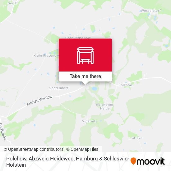 Polchow, Abzweig Heideweg map