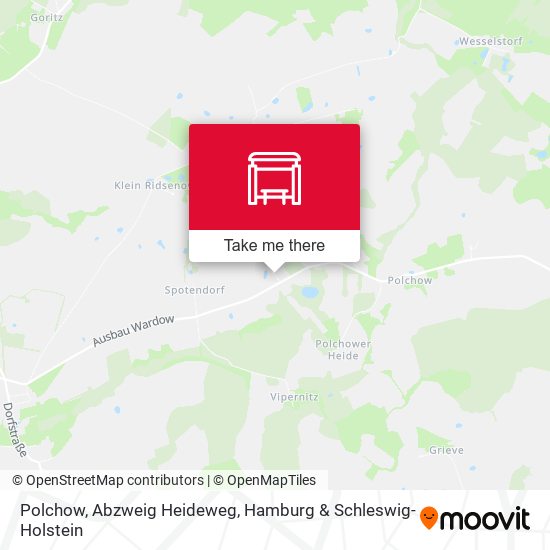 Polchow, Abzweig Heideweg map
