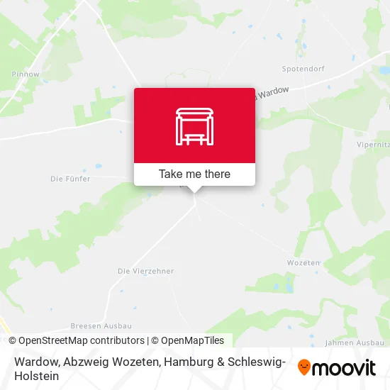 Карта Wardow, Abzweig Wozeten
