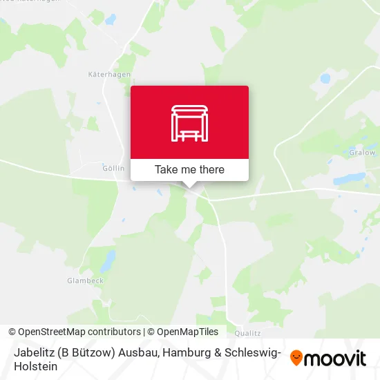 Карта Jabelitz (B Bützow) Ausbau