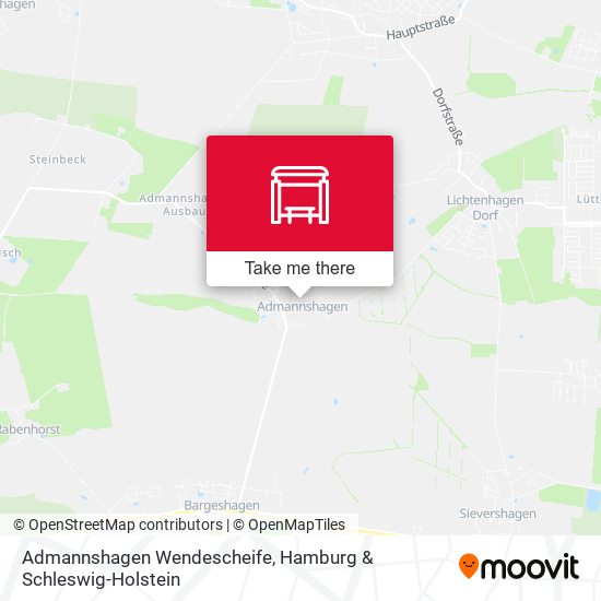 Admannshagen Wendescheife map