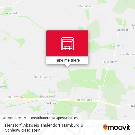 Fienstorf, Abzweig Thulendorf map
