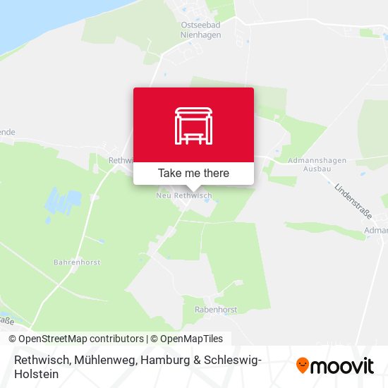 Rethwisch, Mühlenweg map