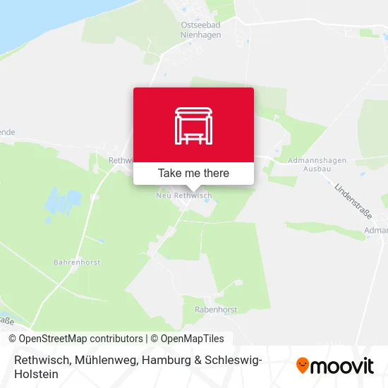 Rethwisch, Mühlenweg map