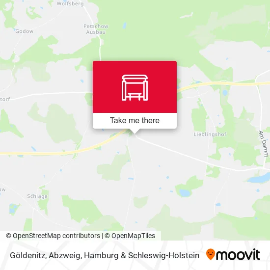 Карта Göldenitz, Abzweig