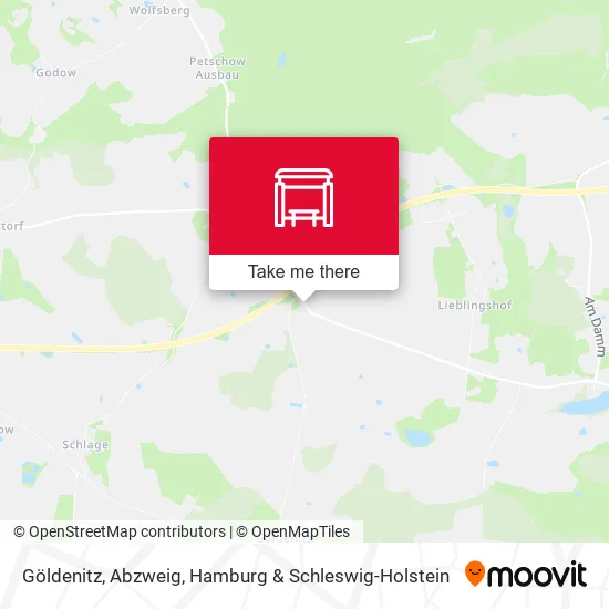 Карта Göldenitz, Abzweig