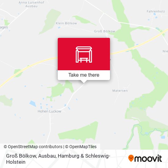Groß Bölkow, Ausbau map