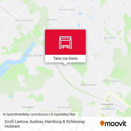 Groß Lantow, Ausbau map