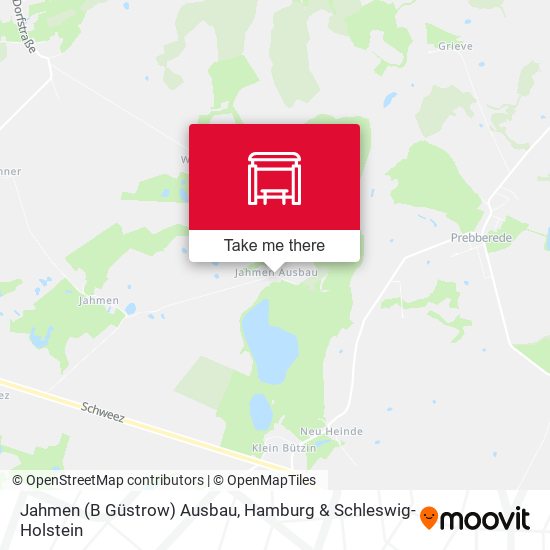 Jahmen (B Güstrow) Ausbau map