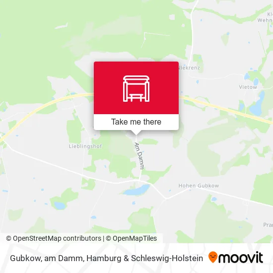 Карта Gubkow, am Damm