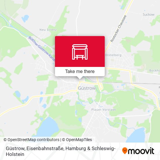 Güstrow, Eisenbahnstraße map