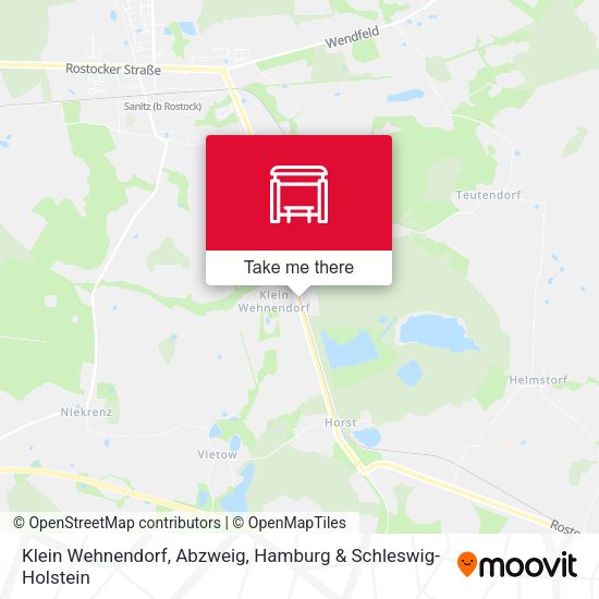 Klein Wehnendorf, Abzweig map