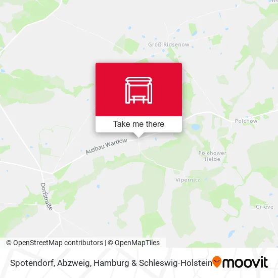 Карта Spotendorf, Abzweig