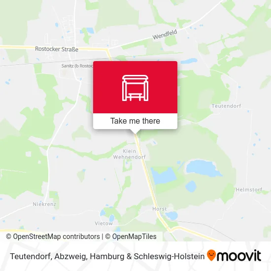 Карта Teutendorf, Abzweig