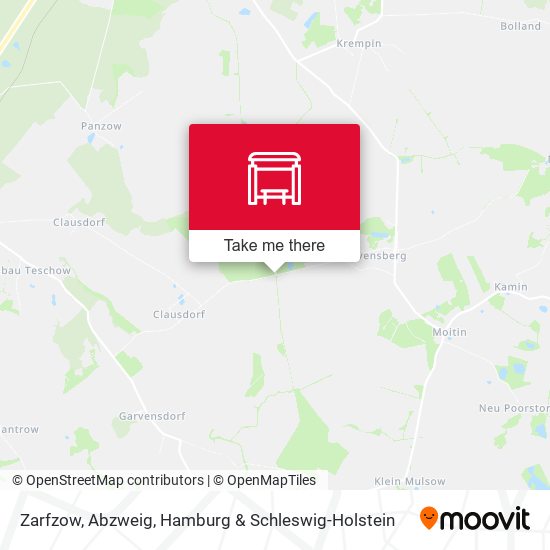 Zarfzow, Abzweig map