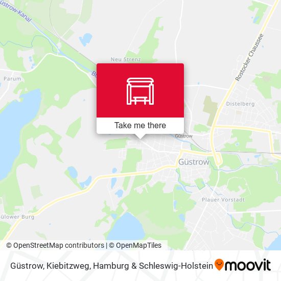 Güstrow, Kiebitzweg map