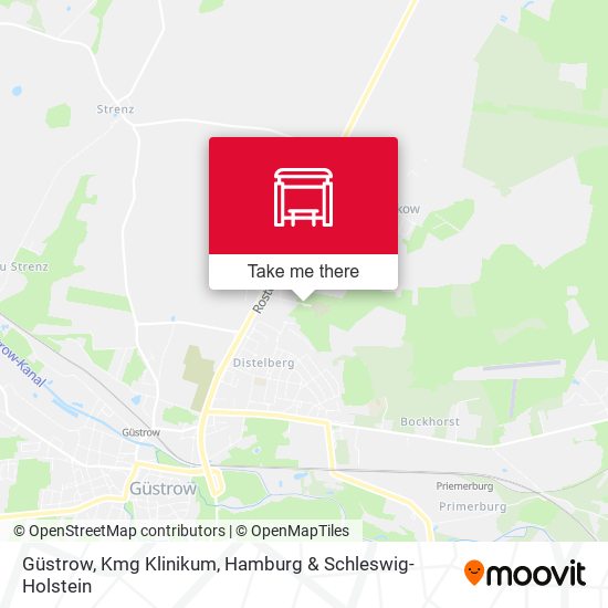 Güstrow, Kmg Klinikum map