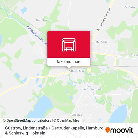 Güstrow, Lindenstraße / Gertrudenkapelle map